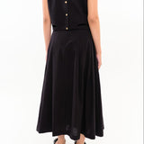 Falda BEHULAH Pétalo Negra