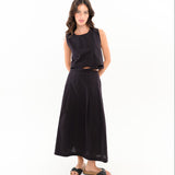 Falda BEHULAH Pétalo Negra