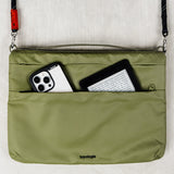 Bolso TOPOLOGIE Flat Sacoche Large Black Dry