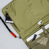 Bolso TOPOLOGIE Flat Sacoche Large Black Dry