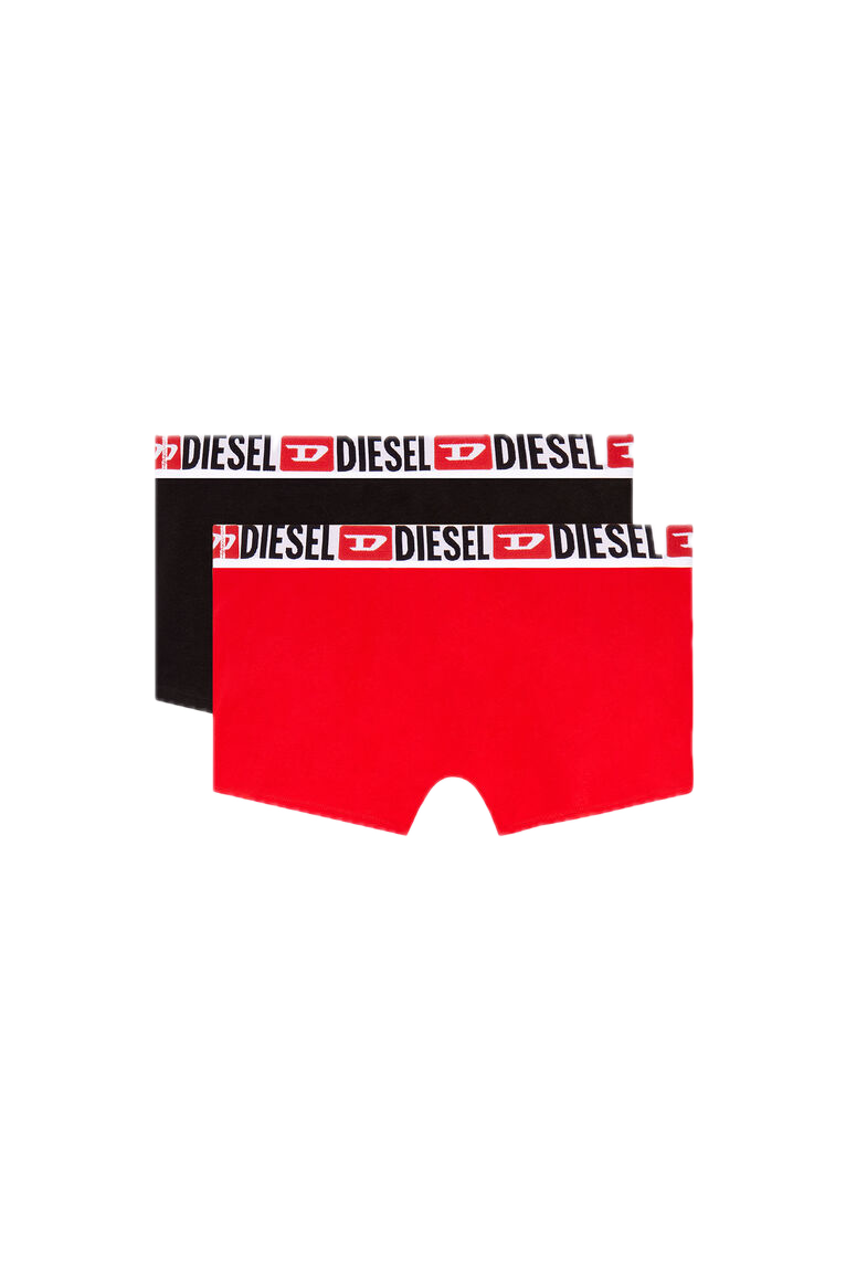 Pack of Two Diesel Boxers Black and Red Underpants 