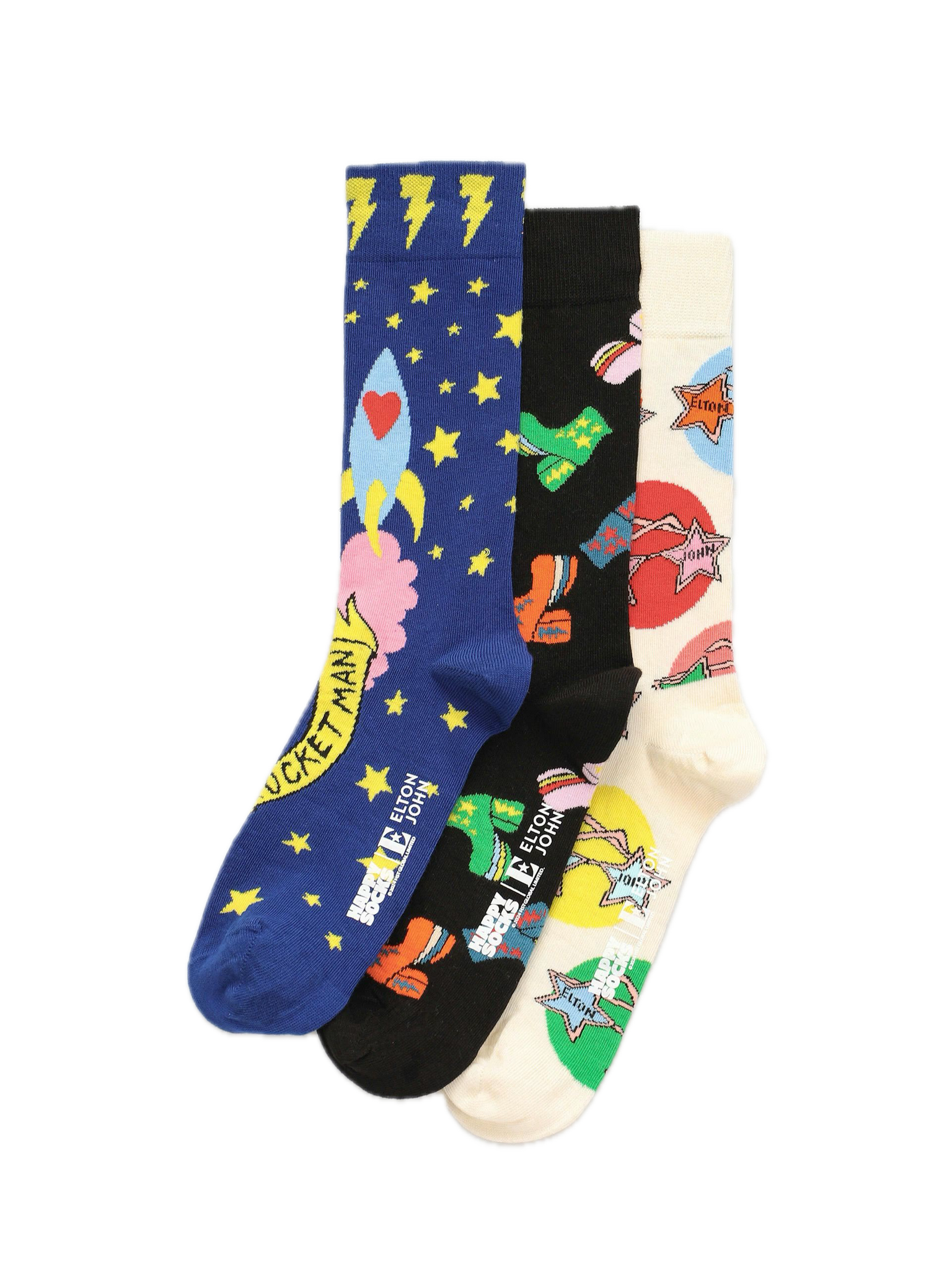 Pack de 3 Calcetines Happy Socks x Elton John Gift Set