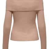 Jersey ONLY Katia Off Shoulder Warm Taupe