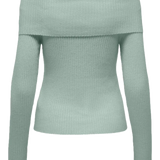 Jersey ONLY Katia Off Shoulder Aqua Gray