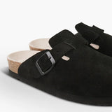 GENUINS Riva Velours Clogs in Schwarz 