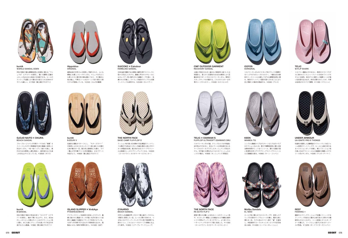 Magazine GO OUT vol. 201 Summer 2026, selección de sandalias