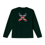 BLUE BANANA – Klassisches grünes Sweatshirt mit Rundhalsausschnitt 