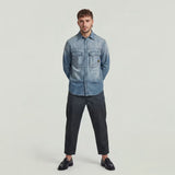 Pantalones G-STAR RAW Helsinki Pleated Dark Legion Blue - imagen oficial 3