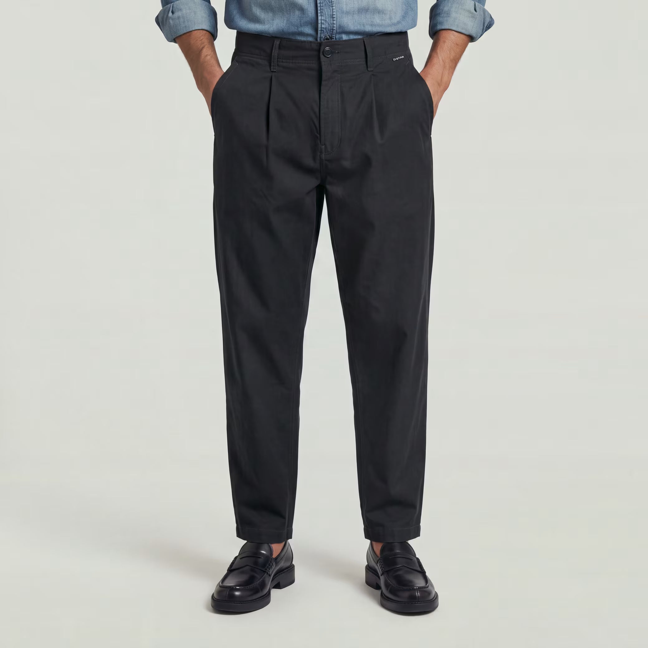 Pantalones G-STAR RAW Helsinki Pleated Dark Legion Blue - imagen oficial 1