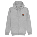Sudadera ARICA Basic Zipper Melange Grey