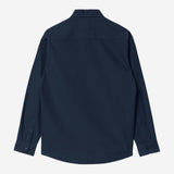Camisa CARHARTT WIP L/S Bolton Dark Navy, vista trasera