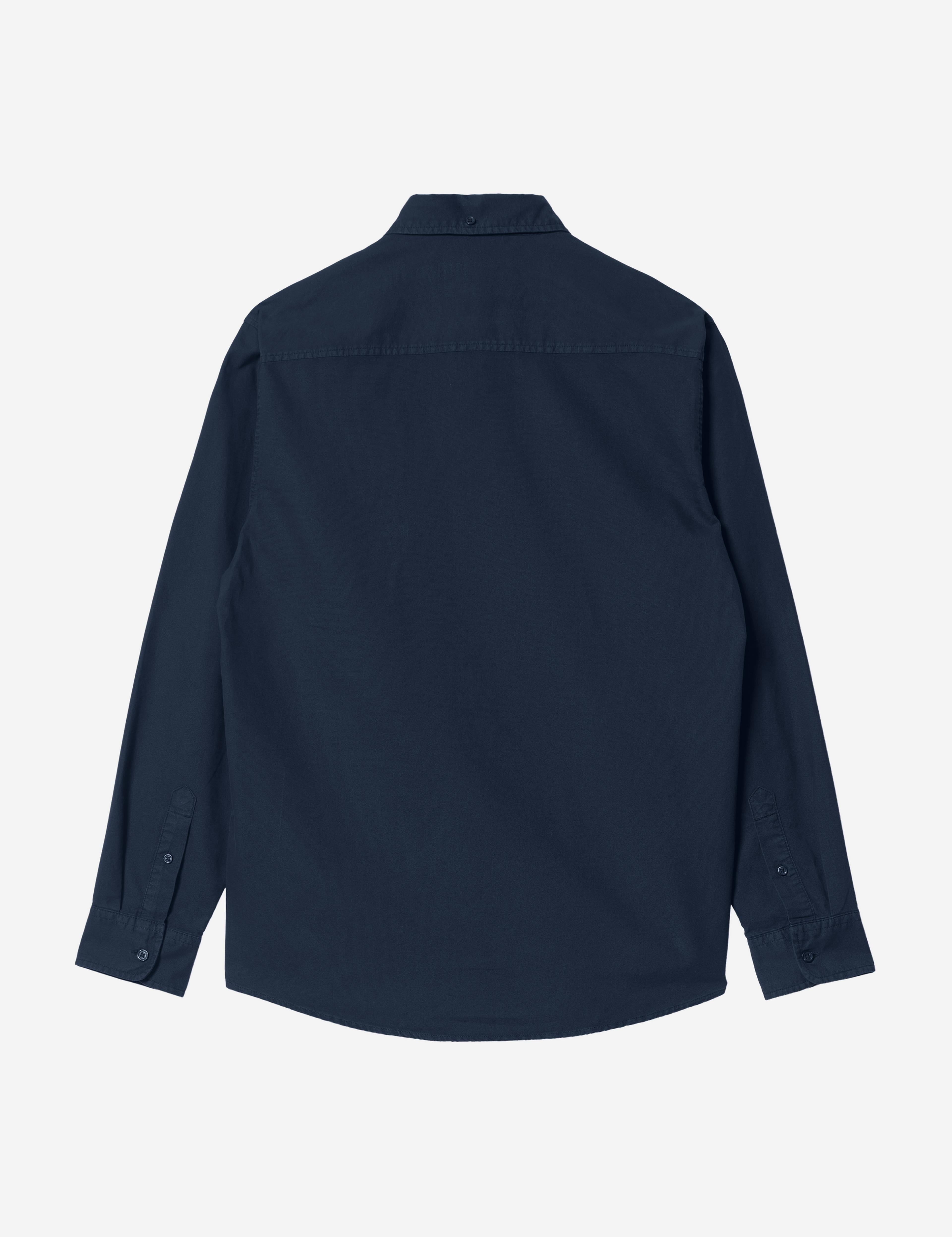 Camisa CARHARTT WIP L/S Bolton Dark Navy, vista trasera