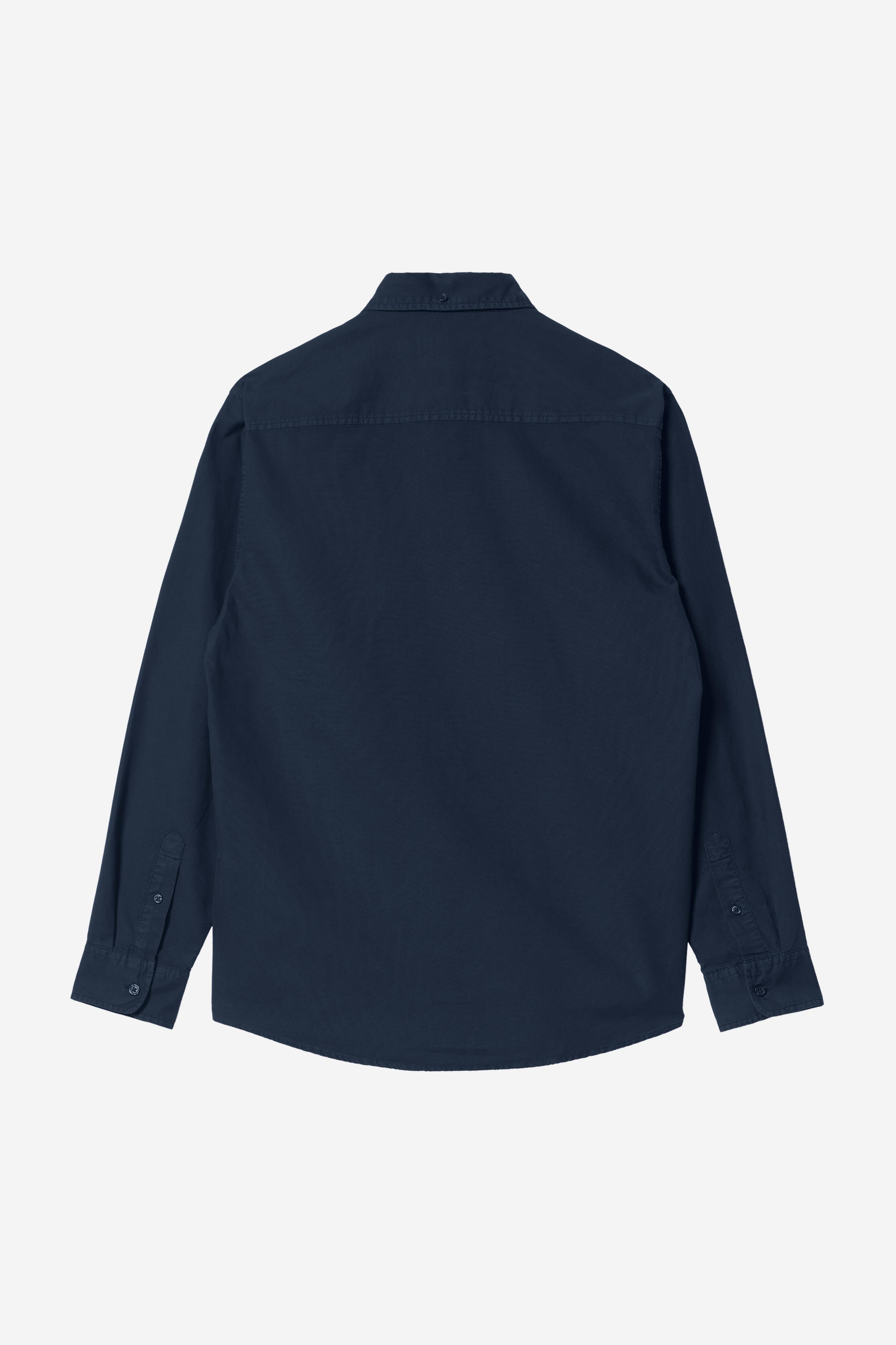 Camisa CARHARTT WIP L/S Bolton Dark Navy, vista trasera