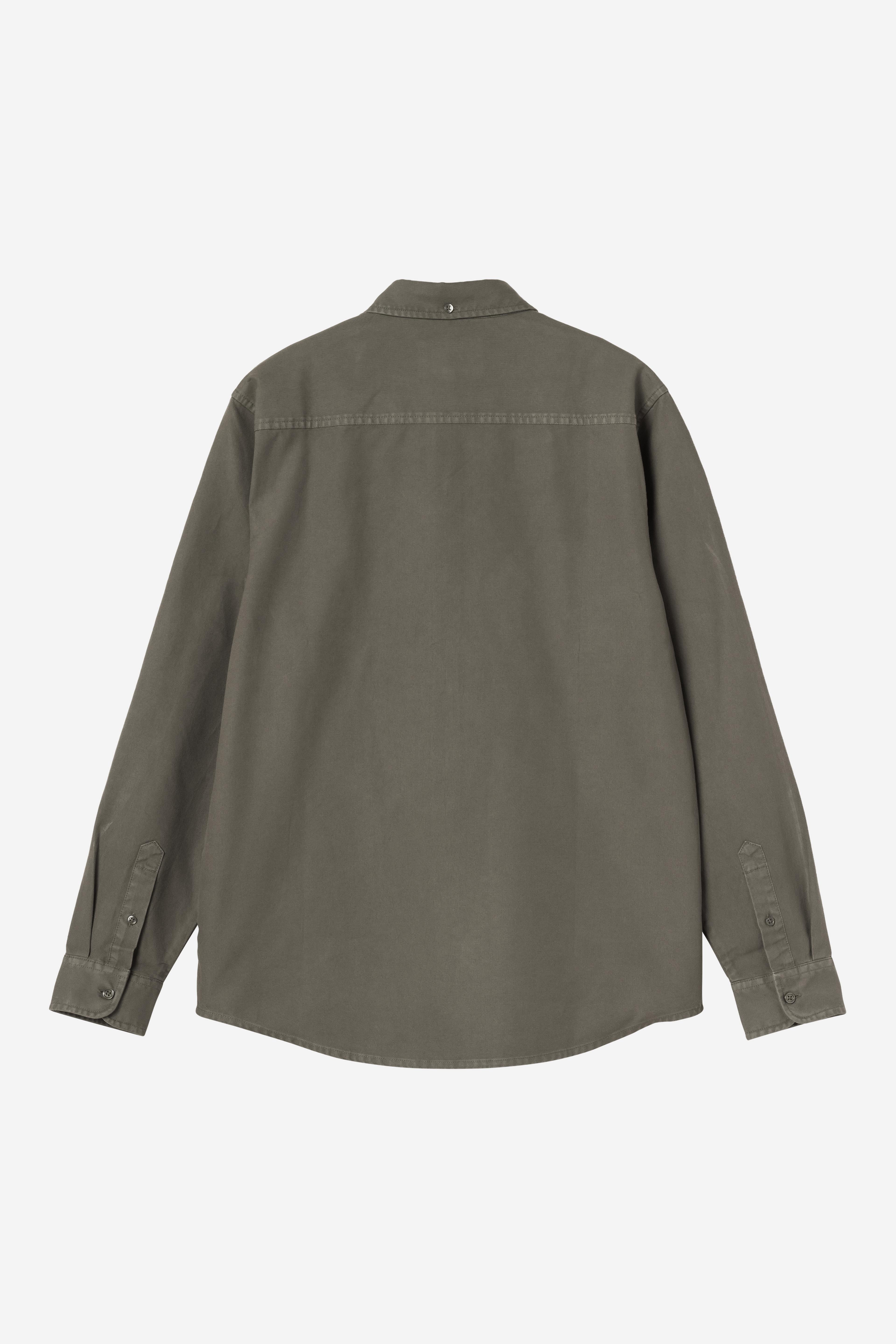 Camisa CARHARTT WIP L/S Bolton Shungite, vista trasera