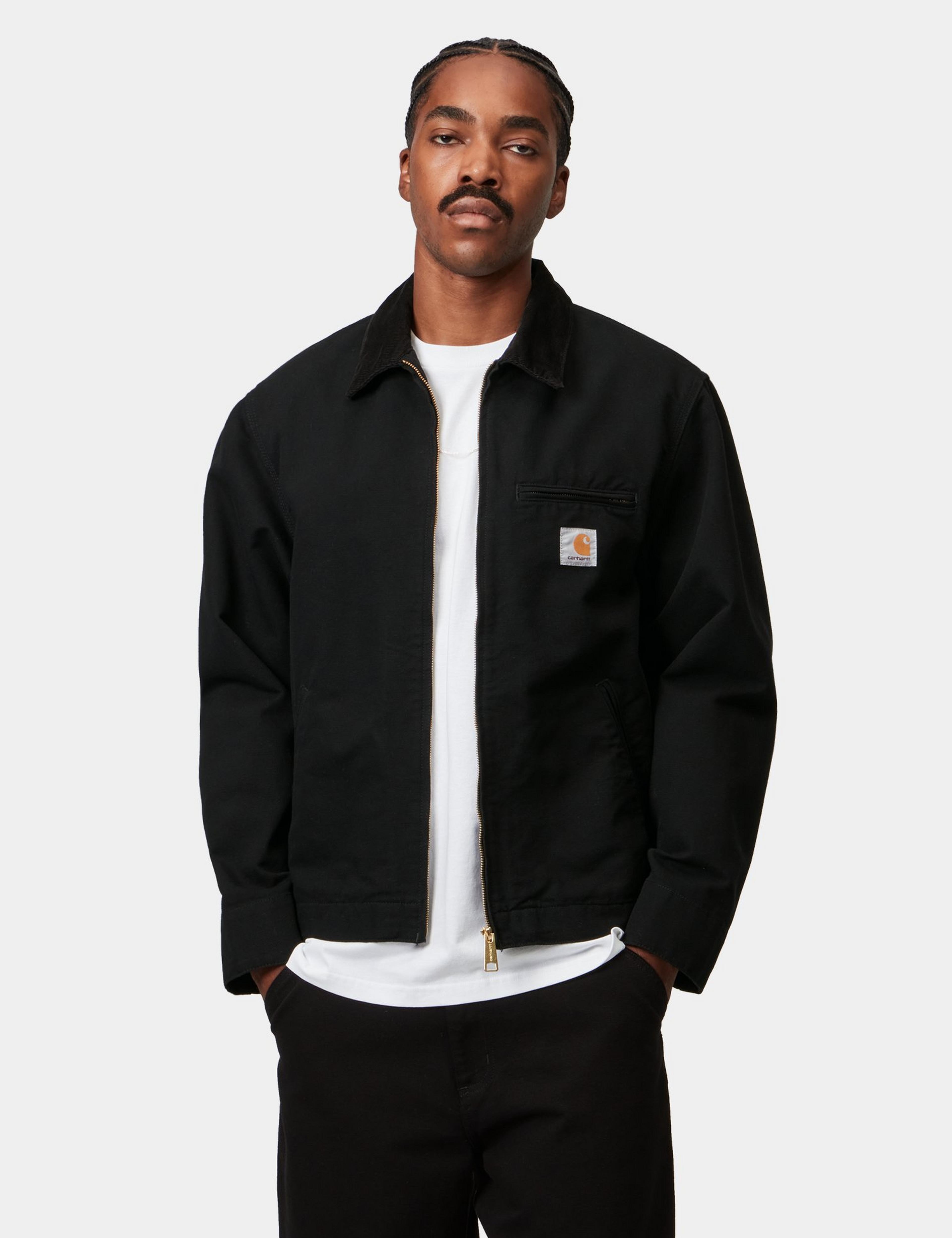Chaqueta CARHARTT WIP Detroit Jacket (Summer) Black / Black, Rinsed
