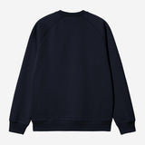 Sudadera CARHARTT WIP Chase Dark Navy / Gold, vista trasera