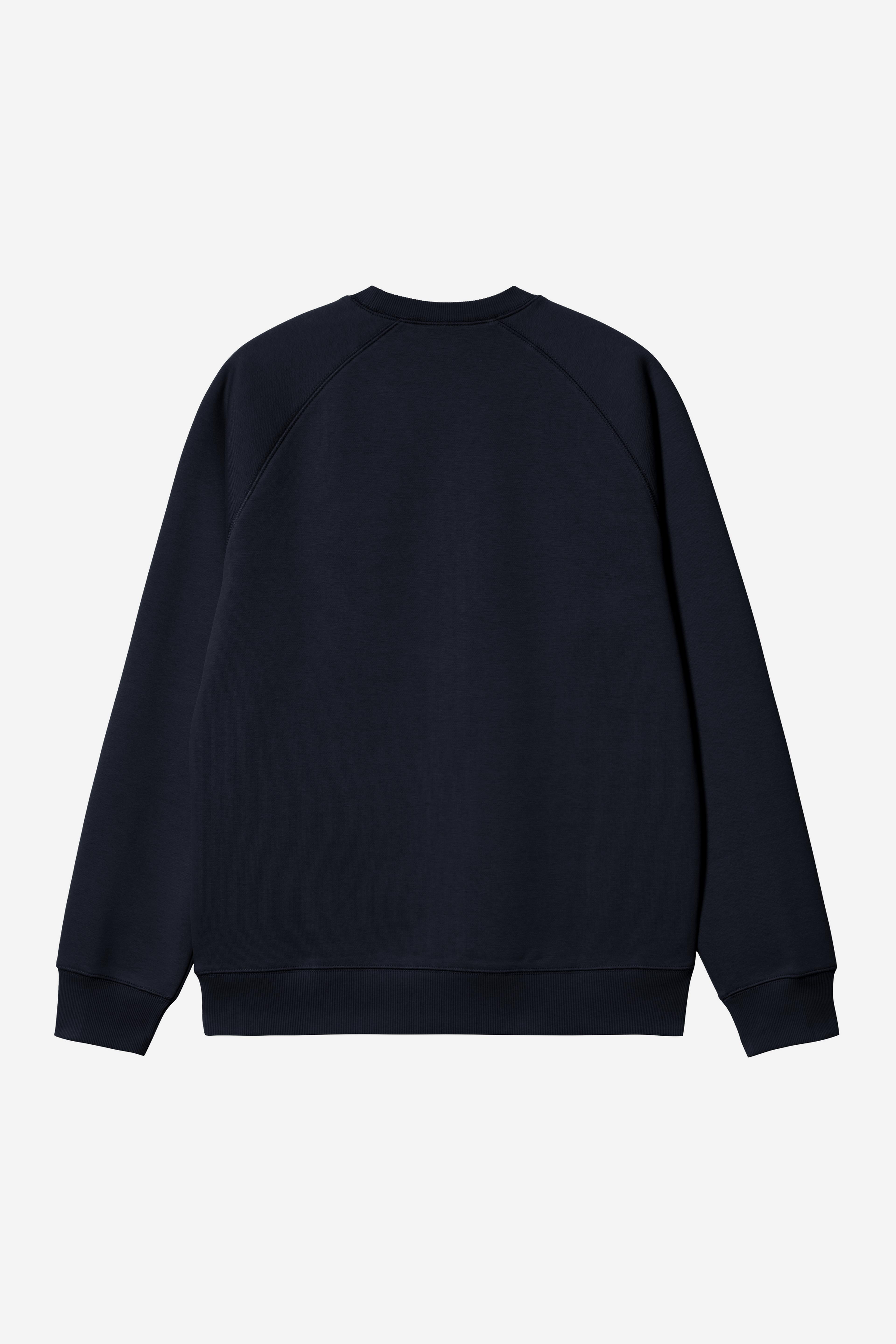 Sudadera CARHARTT WIP Chase Dark Navy / Gold, vista trasera