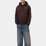 CARHARTT Hooded Chase Sweatshirt Palisander / Gold