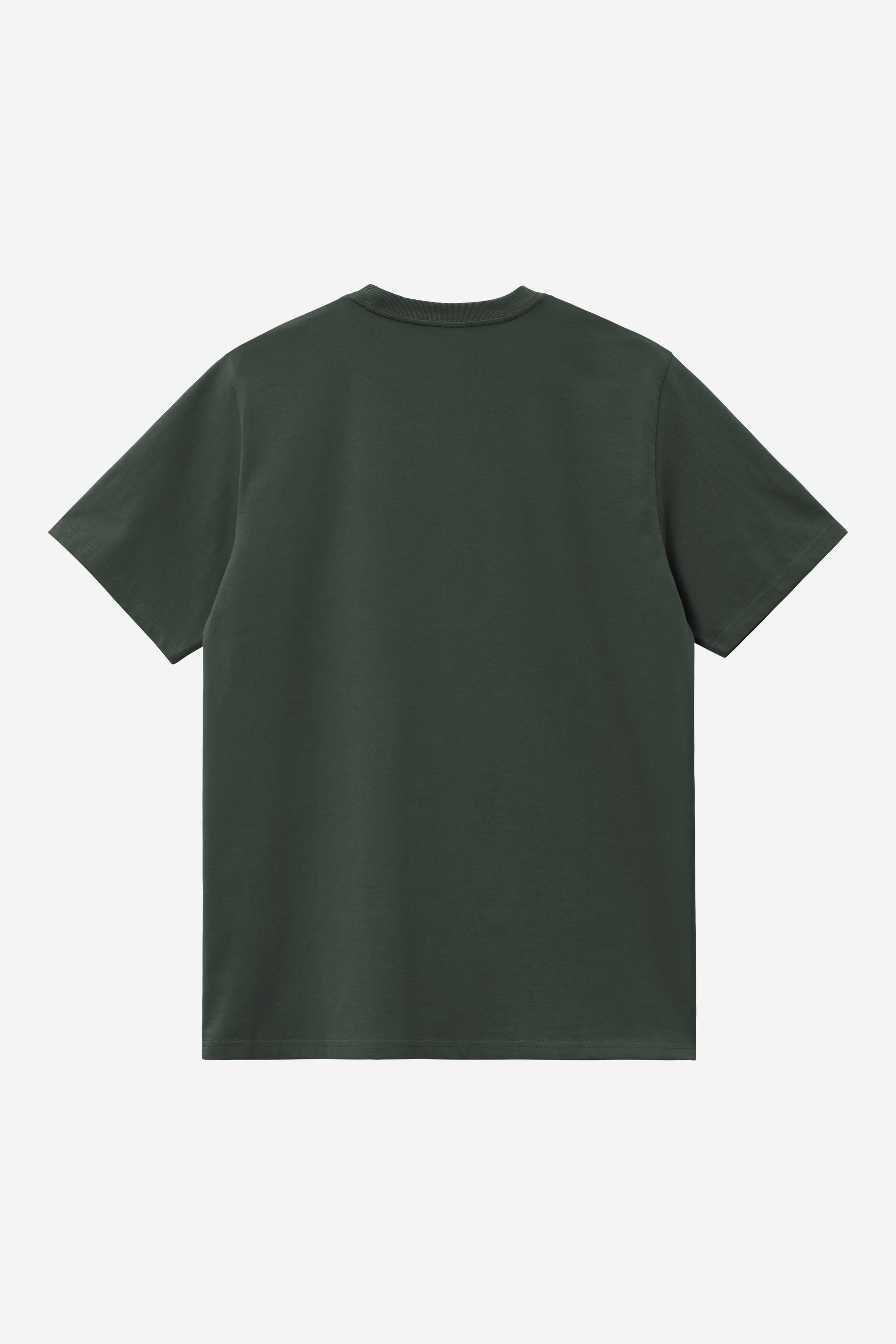 Camiseta CARHARTT WIP S/S Script Dark Scarab / Palisander, vista trasera