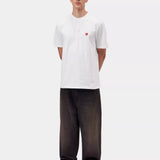 Camiseta Carhartt S/S Small Heart T-Shirt White/Red
