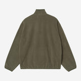 Sudadera CARHARTT WIP Edmore Half Zip Cypress / Black, vista trasera
