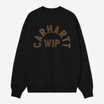 Sudadera CARHARTT WIP Arch Script Black / Hamilton Brown, vista trasera