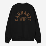 Sudadera CARHARTT WIP Arch Script Black / Hamilton Brown, vista trasera
