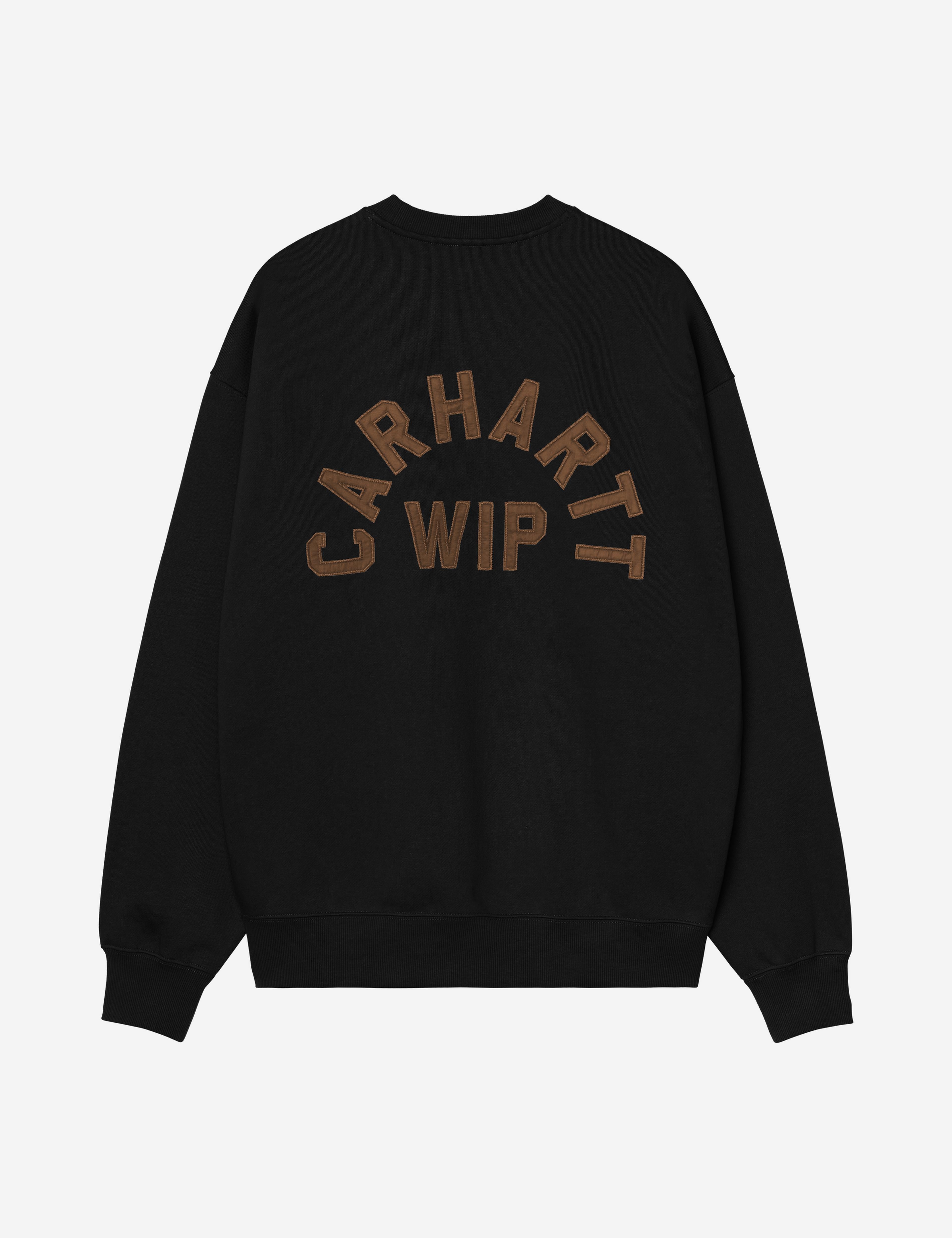 Sudadera CARHARTT WIP Arch Script Black / Hamilton Brown, vista trasera