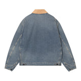 Chaqueta Carhartt WIP OG Detroit Blue / Dusty H Brown, vista trasera