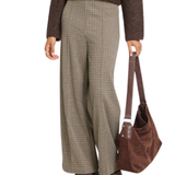 Pantalón ICHI Kate Woolley Brown Check
