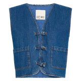 ICHI Pellie Weste Mittelblau
