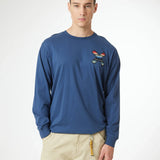 Camiseta BLUE BANANA Unisex Manga Larga Classic Azul Imperial