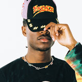 TWO JEYS Purple Embroidered Cap