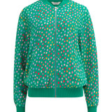 SUGARHILL Bobbi Green Rainbow Pebbles Bomber Jacket