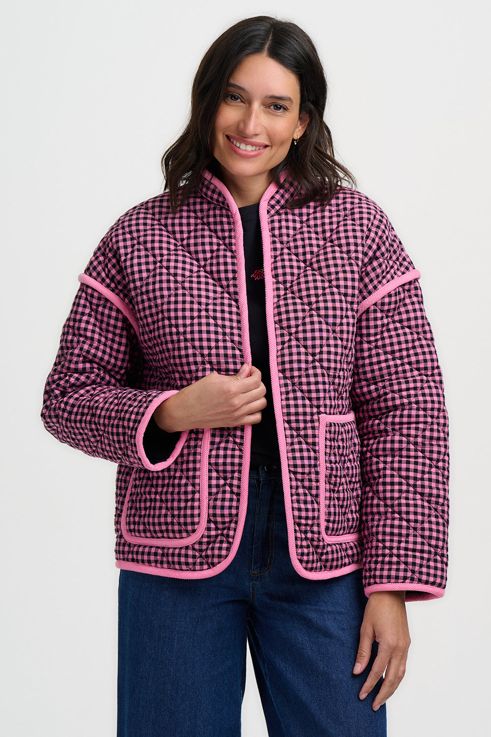 Chaqueta SUGARHILL Elowen Rose Gingham — vista 2