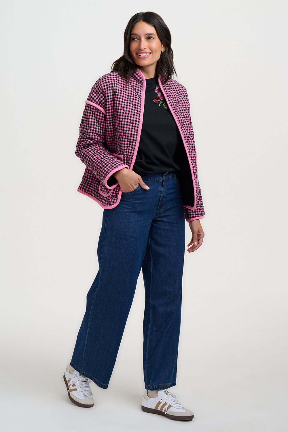 Chaqueta SUGARHILL Elowen Rose Gingham — vista 5