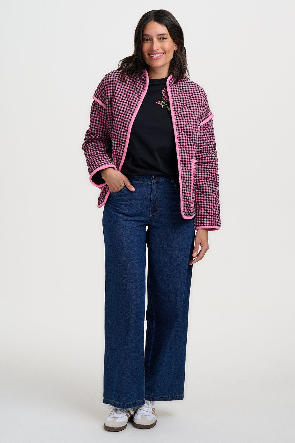 Chaqueta SUGARHILL Elowen Rose Gingham — vista 6