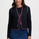 Chaleco SUGARHILL Vander Reversible Rose Gingham — vista 4
