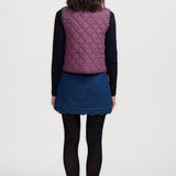 Chaleco SUGARHILL Vander Reversible Rose Gingham — vista 6