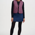 Chaleco SUGARHILL Vander Reversible Rose Gingham — vista 7