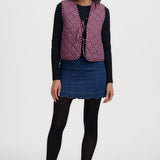 Chaleco SUGARHILL Vander Reversible Rose Gingham — vista 7