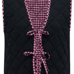 Chaleco SUGARHILL Vander Reversible Rose Gingham — vista 8