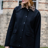 Chaqueta SUGARHILL Raye Black Leopard Collar — vista 2