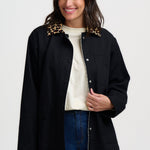 Chaqueta SUGARHILL Raye Black Leopard Collar — vista 3