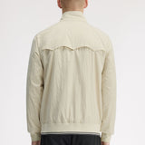 Chaqueta FRED PERRY J2321 Harrington Efecto Arrugado Avena