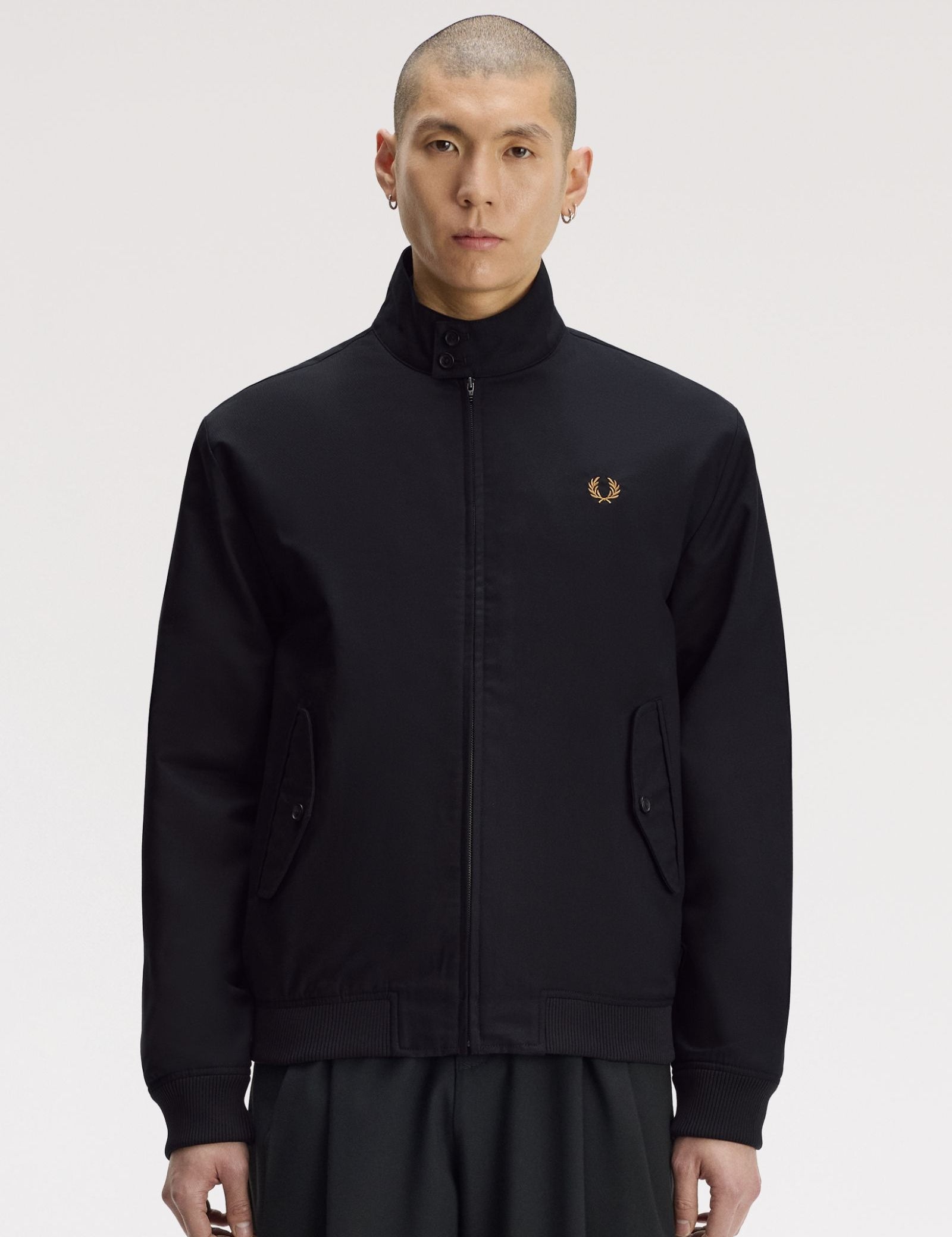 Chaqueta FRED PERRY J3331 Harrington Negro