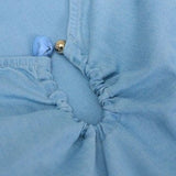 SALSA JEANS Light Denim Blouse with Metallic Detail