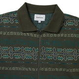 Polo THISISNEVERTHAT™ Jungle Jacquard Zip Up Top Olive