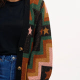 SUGARHILL Morganna Chevron &amp; Stars Cardigan