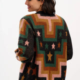 SUGARHILL Morganna Chevron &amp; Stars Cardigan